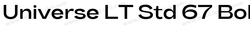 Universe LT Std 67 Bold Condensed字体转换